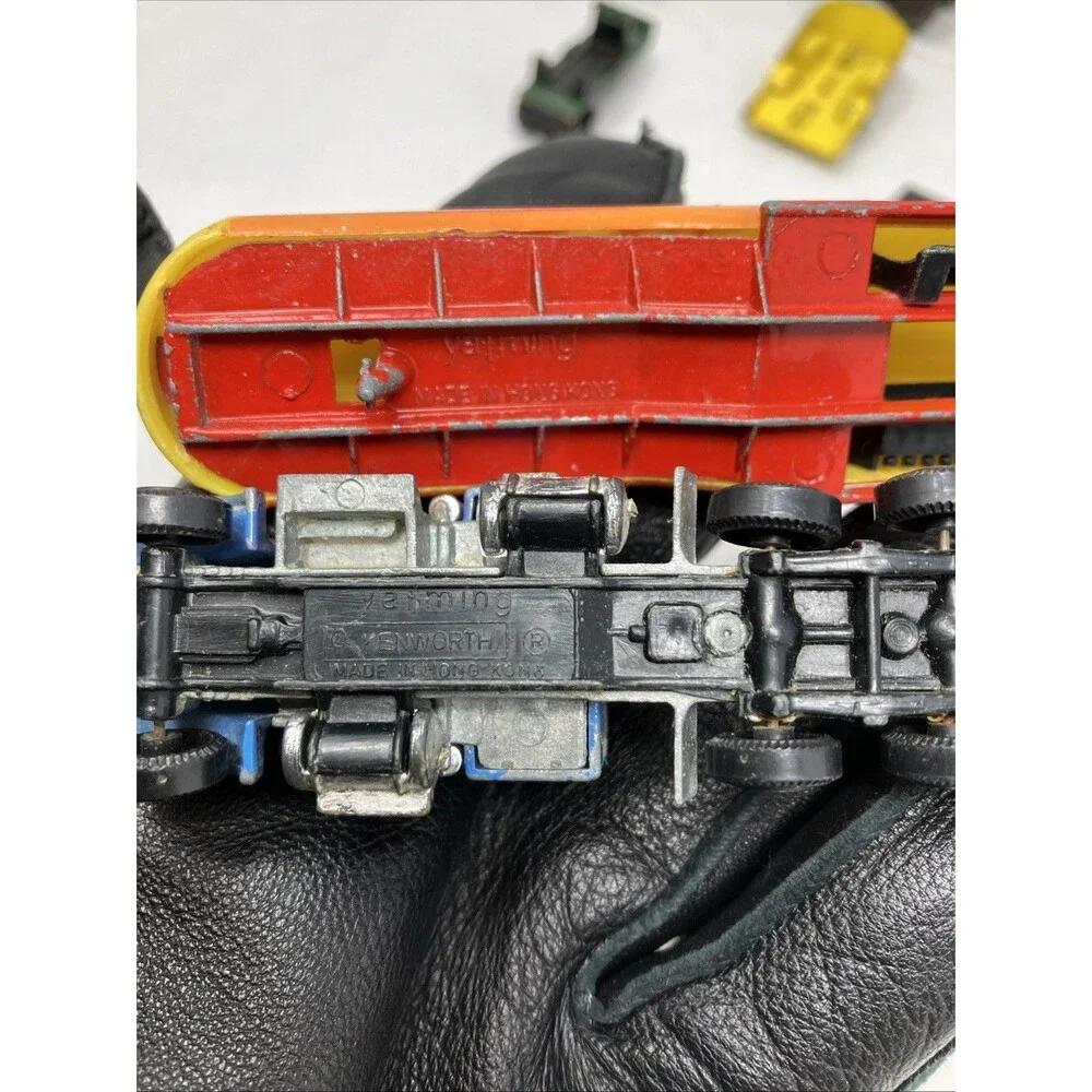 VTG DieCast Metal Plastic Vehicles Trucks Trailers Semi Gasoline Transport Lot